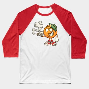 Smoking Orange Baseball T-Shirt